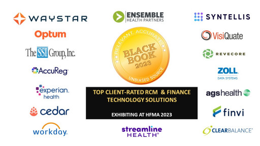 Top Client-Rated Finance & Revenue Cycle Solutions Exhibiting at HFMA Annual Meeting June 25-28, Black Book Research User Survey