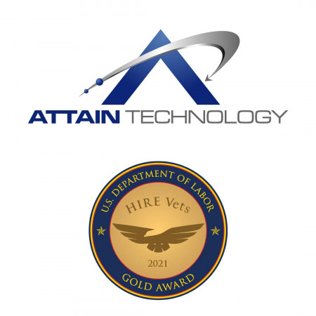 Attain Technology with HIRE Vets Gold Award 2021