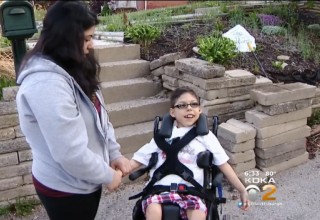 Jeremy Gratton, a 7-year-old with special needs, received almost $75,000 worth of supplies and services to make his family's home accessibile. (Photo by KDKA)