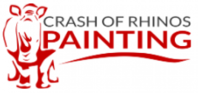 Crash of Rhinos Painting