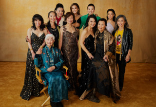 Janet Yang and Casts of Joy Luck Club and Joy Ride