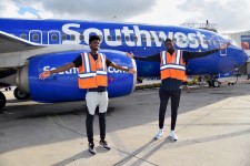 Orlando Magic Players Help Celebrate Team's Partnership with Southwest Airlines