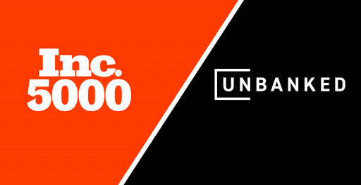 Blockchain Powered Fintech Company, Unbanked, Ranks No. 327 on the 2022 Inc. 5000 Annual List