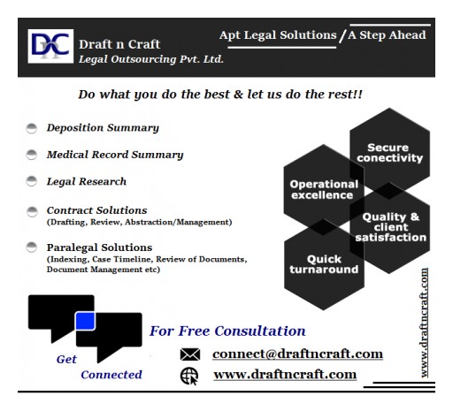 US Law Firms Partner with Draft n Craft to use its Summaries as an Aid to Trial