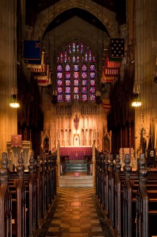 Stained Glass inside Washington Memorial Chapel