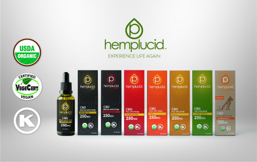 Hemplucid CBD Achieves USDA Organic Certification and Launches New Product Lines