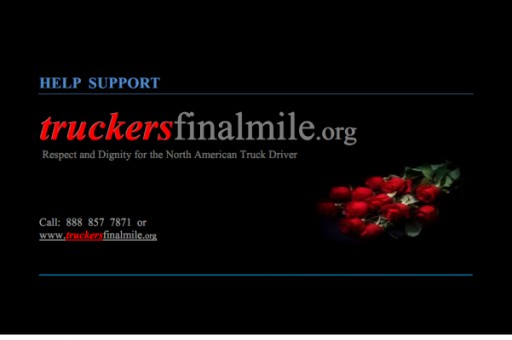 'Final Mile' Charity for Truck Drivers in Need