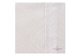 Cosy House White Wavy Bed Sheets Close Up View