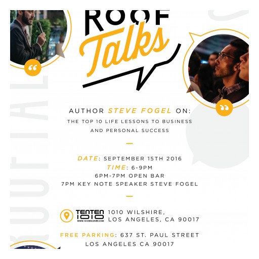 TENTEN Wilshire: ADB Society Roof Talks With Key Note Steve Fogel