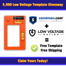 Low Voltage Mounting Template Giveaway