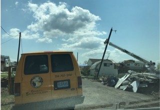 Weeks after Hurricane Harvey hit Aransas County, Texas, scenes such as this are still commonplace