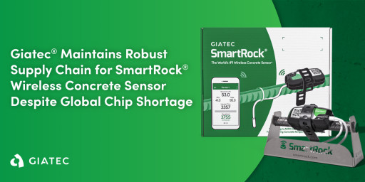 Giatec® Maintains Robust Supply Chain for SmartRock® Wireless Concrete Sensor Despite Global Chip Shortage