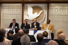Religious leaders at a forum at the Church of Scientology Los Angeles