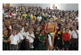 Some 1,300 students of Heide Primary School in Heidedal, South Africa, learned the truth about drugs January 23 in a presentation done by the Foundation for a Drug-Free Africa.