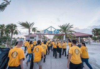 Scientology Volunteer Ministers, ready to clean up Clearwater Beach