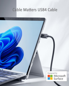 Cable Matters USB4 Cable [Designed for Surface]