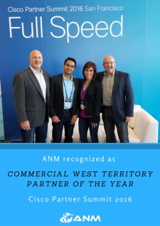 ANM Recognized as Cisco Partner of the year - West Territory