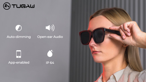 Tugau Announces Kickstarter Launch of Cutting-Edge LC-Glass Auto-Dimming Sunglasses With Built-In Speakers