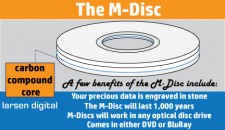 Larsen Digital Now Offering M-Disc Storage –  1,000 Year DVD’s to Preserve Memories for Generations