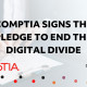 CompTIA Signs Digitunity's Corporate Pledge to End Digital Divide
