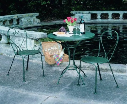 Bistro Tables and Bases on Trend for 2020 With Wrought Iron Restaurant Furniture