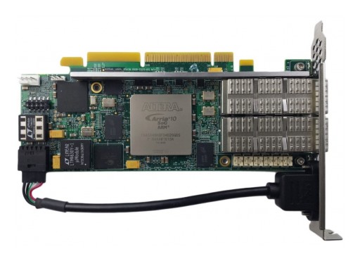 DINI Group Announces the DNPCIE_80G_A10_LL - an Intel/Altera Arria-10 FPGA Board for Low Latency Networking