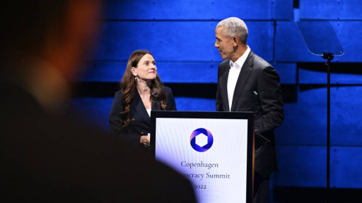 Impact Entrepreneur Sahra-Josephine Hjorth Introduced President Obama at Copenhagen Democracy Summit