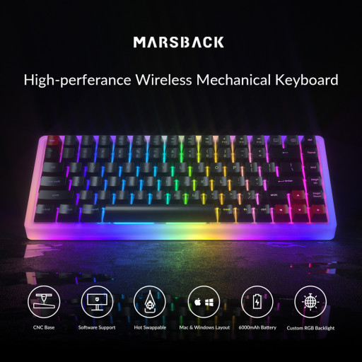 Kickstarter Campaign Announced for Marsback M1: A Fully Customizable RGB Mechanical Keyboard
