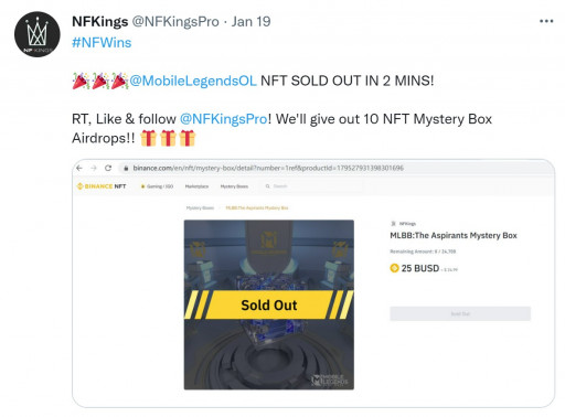 Mobile Legends: Bang Bang Sells Out First NFT Collection 1