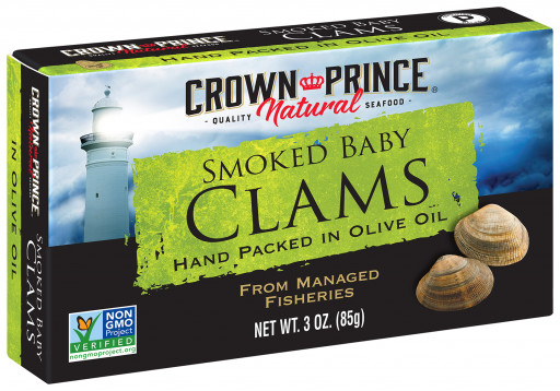 Crown Prince Smoked Baby Clams in Olive Oil