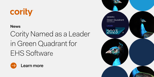 Cority Named as a Leader in Green Quadrant for EHS Software