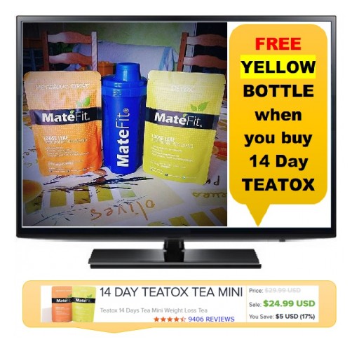 FREE YELLOW Shaker Teatox Bottle When you buy 14 Day Teatox TEA *Limited Time Offer*