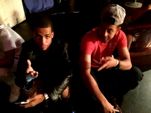 W.M.C and Leosel-During The Set of Chocolate Banana