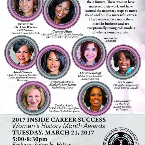 2nd Annual North Carolina Women's History Month Career Mastered Class of 2017 Announced