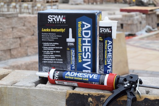 SRW Products Introduces a New Adhesive Technology to Lock Stone Into Place Instantly on Vertical Surfaces