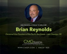 Brian Reynolds, Divisional Vice President of the Pacific Northwest, CMG Financial