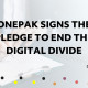 Onepak Signs Digitunity's Corporate Pledge to End Digital Divide