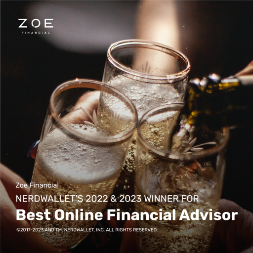 Zoe Financial Recognized for the Second Year as NerdWalletʼs 2023 Best of Awards Winner for Best Online Financial Advisor