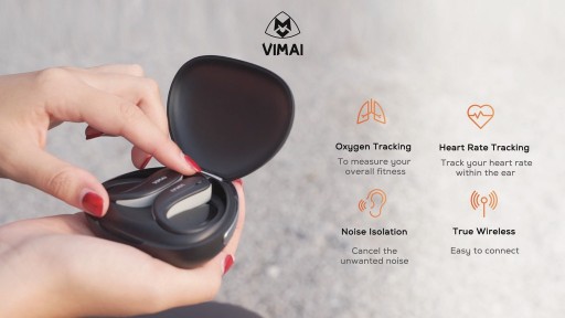 V-Powerbuds, Advanced Heart Rate & Oxygen Tracking TWS Earbuds, Announce Kickstarter Launch