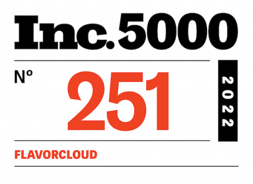 FlavorCloud Ranks No. 251 on the 2022 Inc. 5000 Annual List