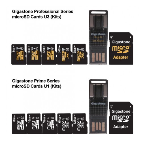 Gigastone Bundles All Micro SD Cards With Complimentary Adapters to Focus on Customer Needs