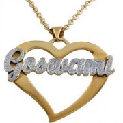 Heart Bling Name Necklace