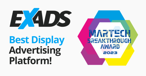 EXADS Named 'Best Display Advertising Platform' in the 2023 MarTech Breakthrough Awards Program