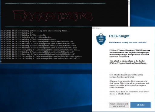 RDS-Knight 3.0 Detects and Stops Ransomware