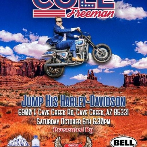 Cole Freeman Will Fly Through the Sky Over Northern Chill Naturally Alkaline Water at the Geico Hot Bike Tour in Arizona Oct. 6th