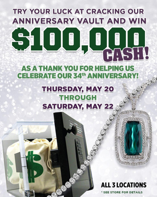 Exclusive 100K Giveaway at Huntington Fine Jewelers