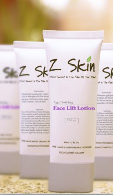 Z Skin Cosmetics 100% organic skincare product "Face lift lotion"