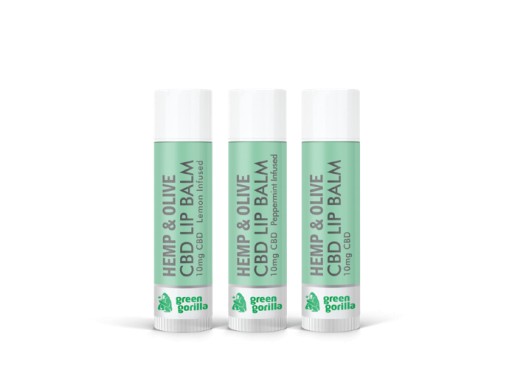 Green Gorilla 'Hemp & Olive' CBD Lip Balms Introduced