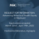 Medicaid Innovation Collaborative Announces Behavioral Health Request for Information