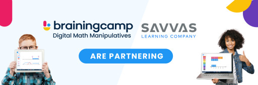 Brainingcamp and Savvas Learning Company Partner to Make Math More Visual and Hands-On